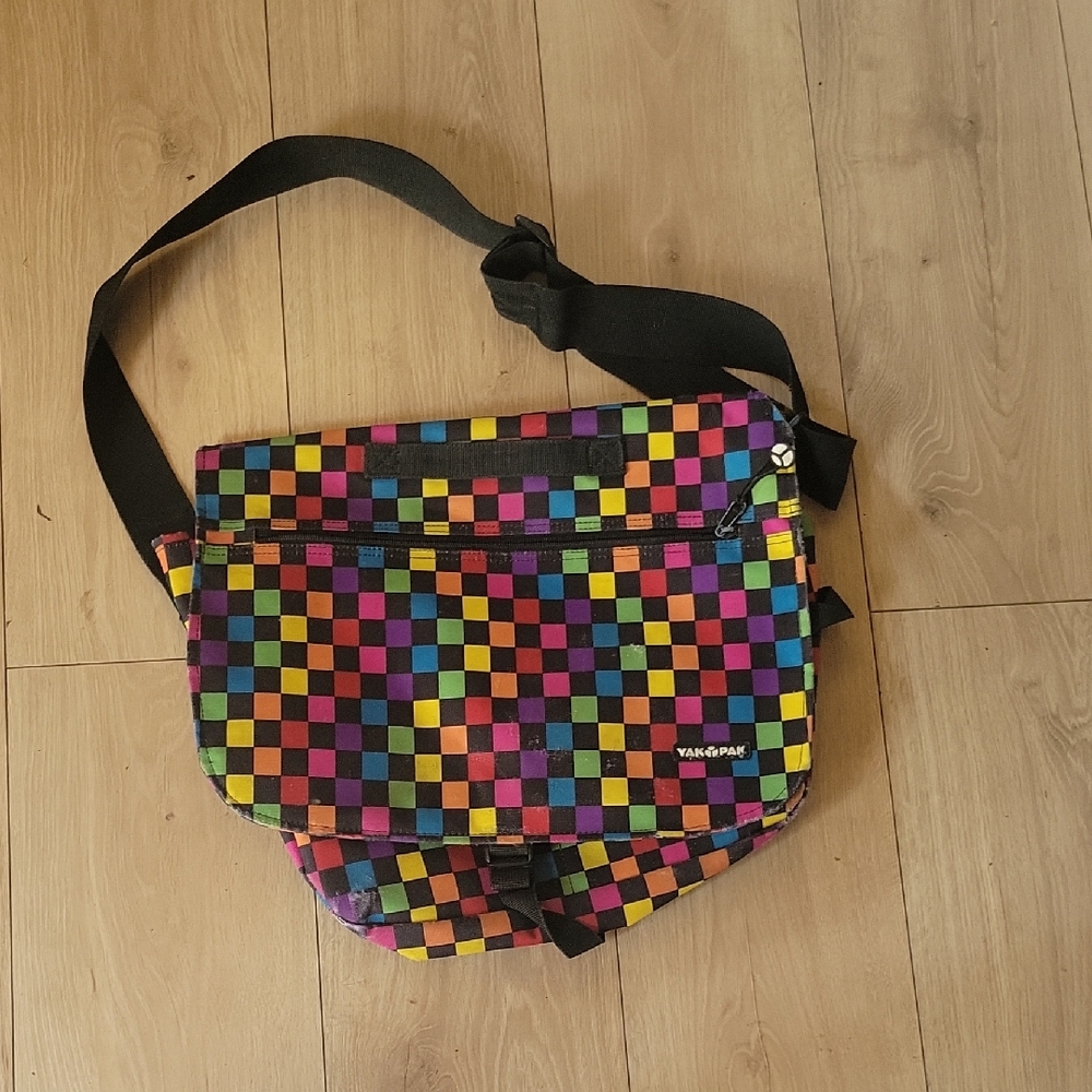 Yak Pak Colorful Checkered Kids Bag